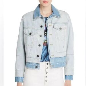 Alice + Olivia Light Blue Jean Jacket